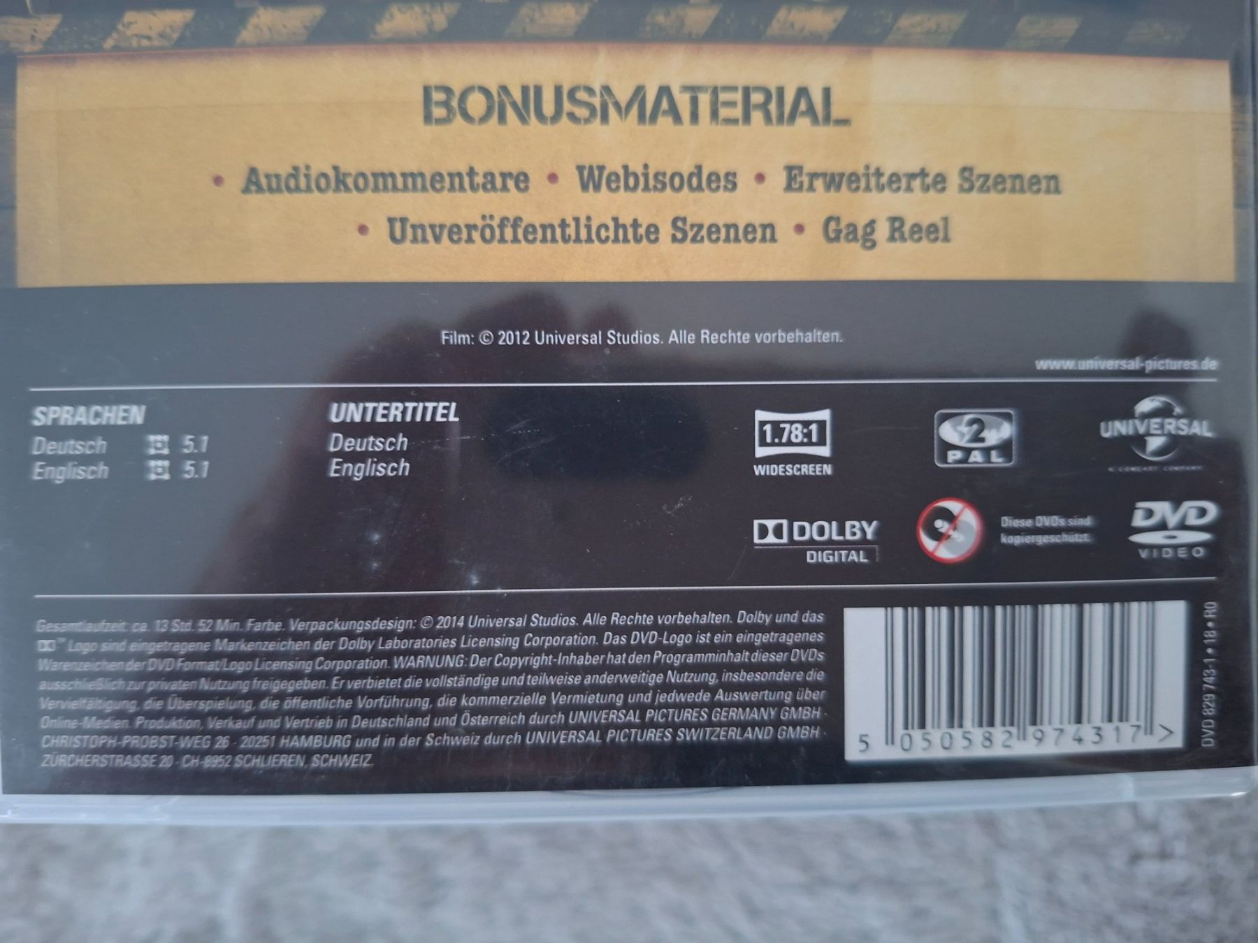 Alle DVDs: WAREHOUSE 13  STAFFEL 1 - 5 – Gebraucht aus Aesch BL von Burschi59 2