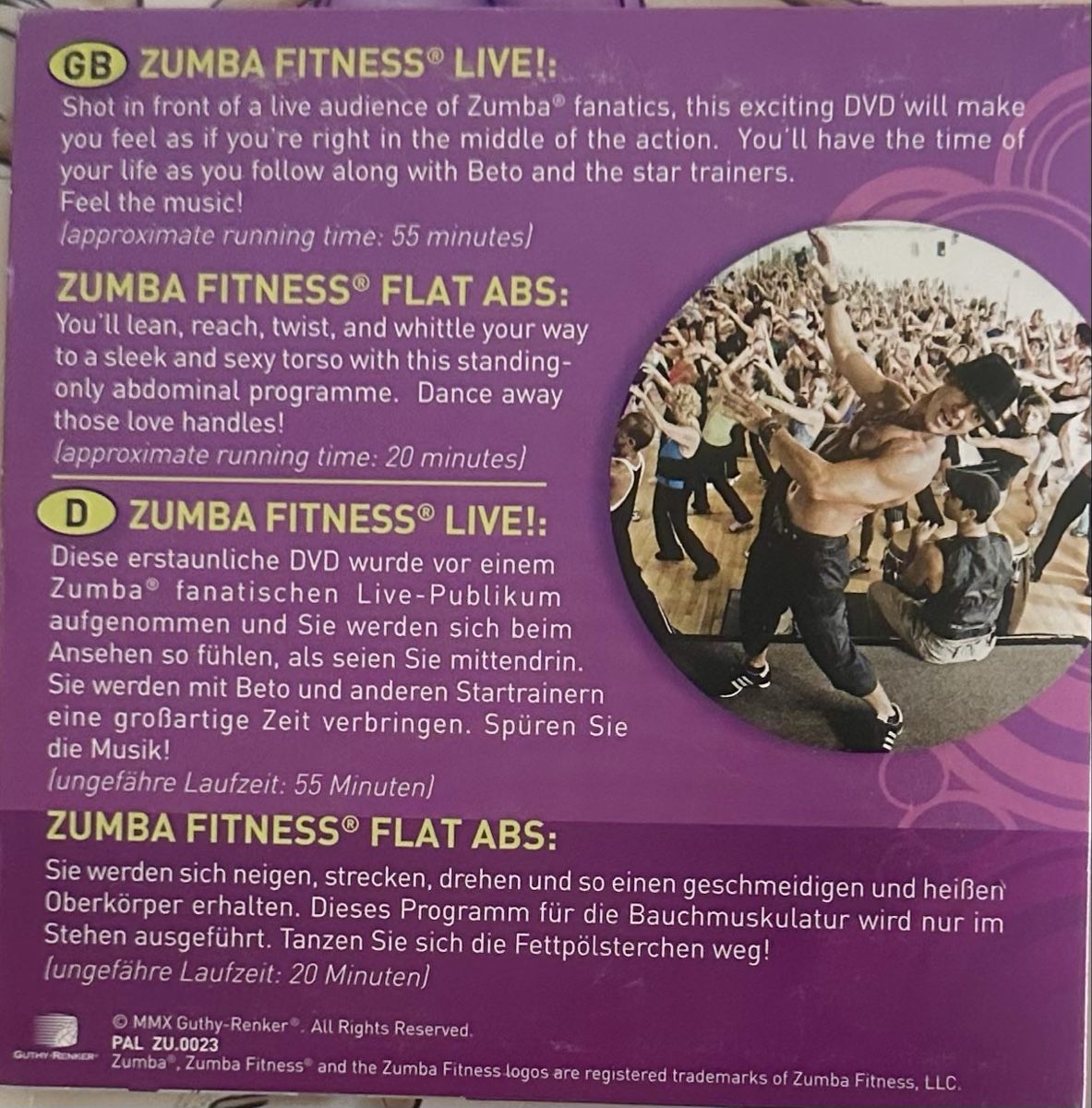 Tutti i DVDs: Zumba Fitness Live & Flat Abs DVD 2 Programme – Usato da Malters venduto da Gustov 1