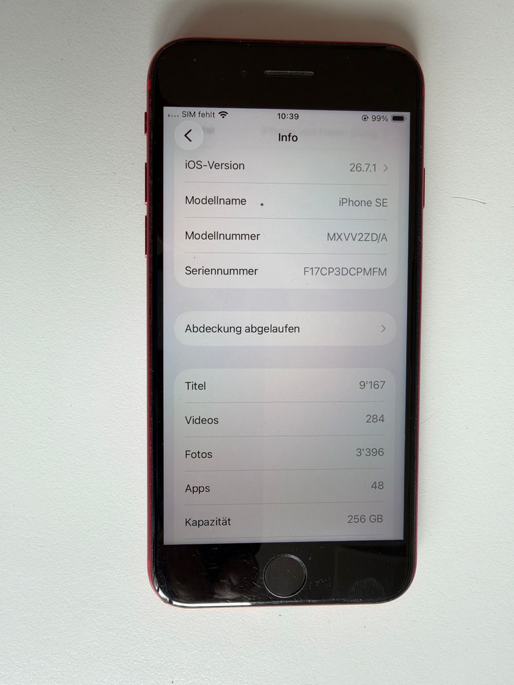 Apple Handys / Smartphones: Rotes iPhone SE, 2. Generation, 256 GB – Gebraucht aus Basel von Salsa2856 3