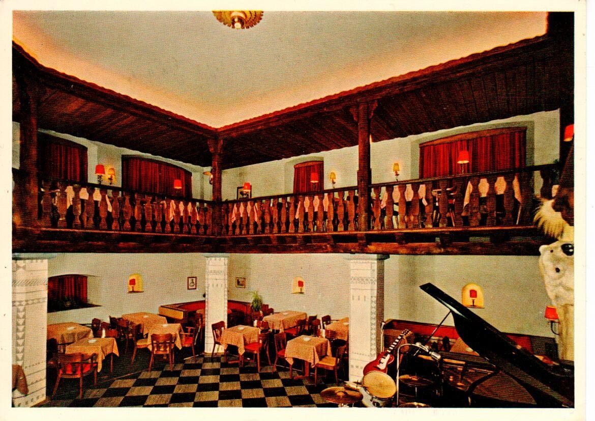 Ansichtskarten: Sarazena Pontresina - Dancing - Bar – Gebraucht aus Wolhusen von Curver9