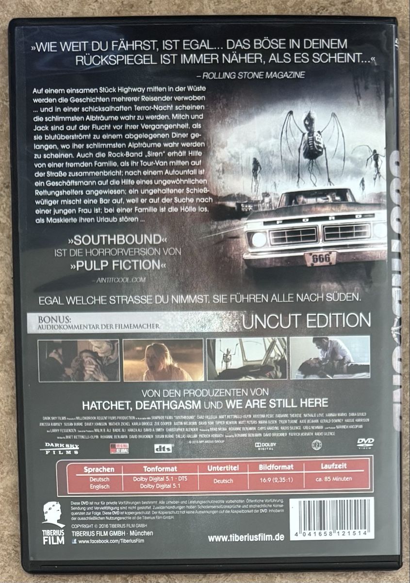 Alle DVDs: SOUTHBOUND – Neu (gemäss Beschreibung) aus Dietikon von AndreaSch01 1