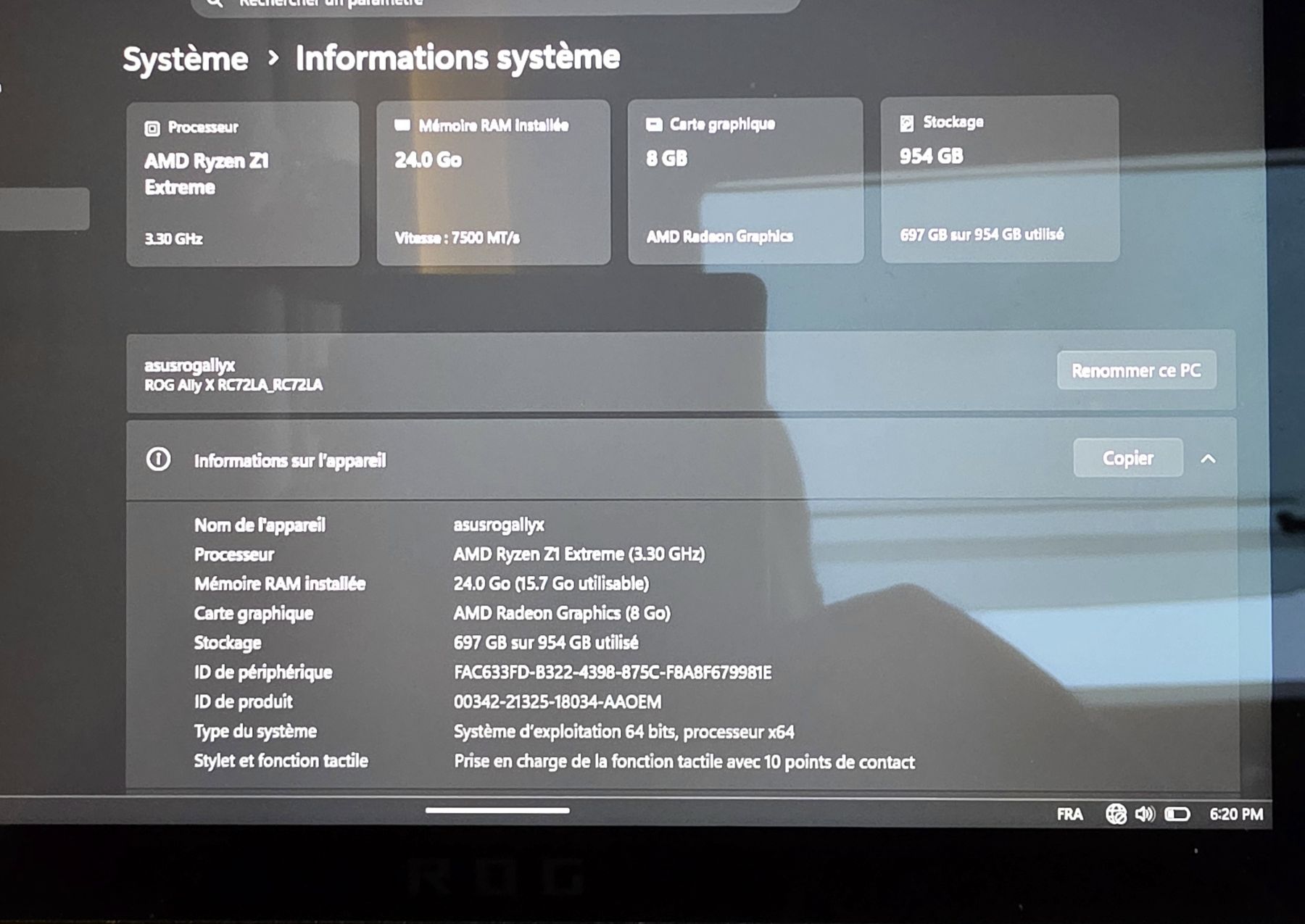 Asus Consoles: Asus Rog ally x – D'occasion à Fribourg par mgenoud02 2