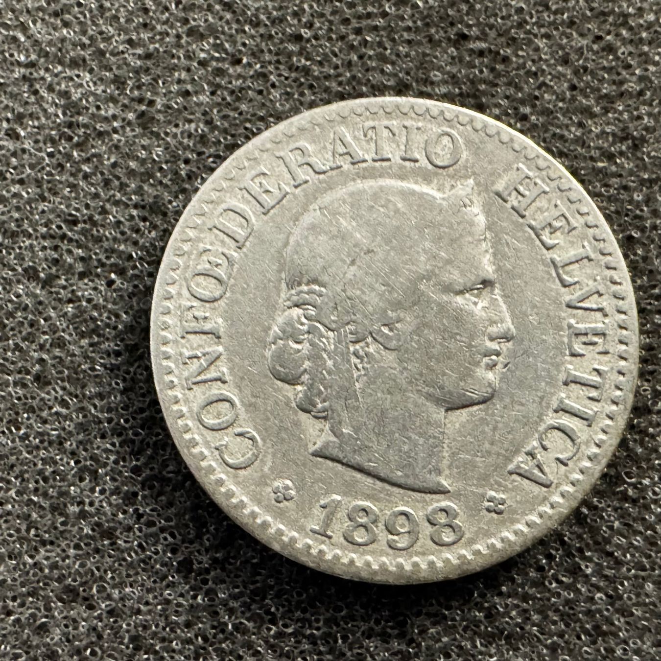 Tutti le monete: 10 Rappen Schweiz 1898 – Usato da Reitnau venduto da tb-muenzen