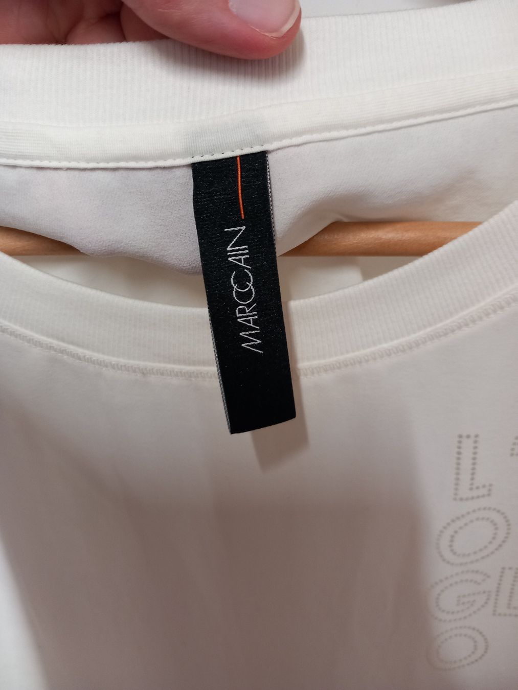 Marc Cain T-shirt: MarcCain elegantes Shirt Gr.L mit Plissee – Usato da Gwatt (Thun) venduto da umwelt-brocki 4