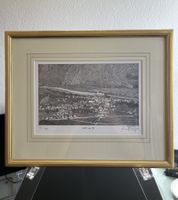 "EMS, Graubünden, um 1900" - Originalgrafik von Paul Wyss