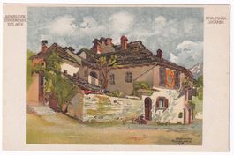 Riva Piana Locarno ( Aquarell von Otto Honegger )