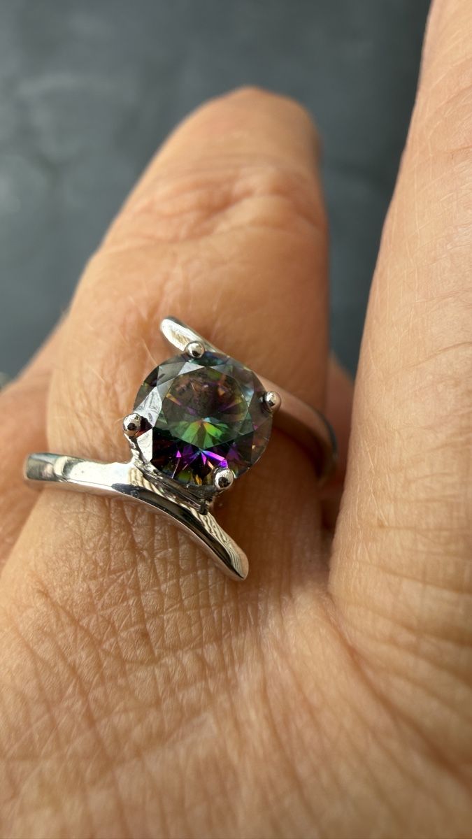 Anelli: Silberring mit 7 Color- Zirkonia, Gr 56 – Nuovo e nell'imballaggio originale da Ebikon venduto da Leonidas2 5