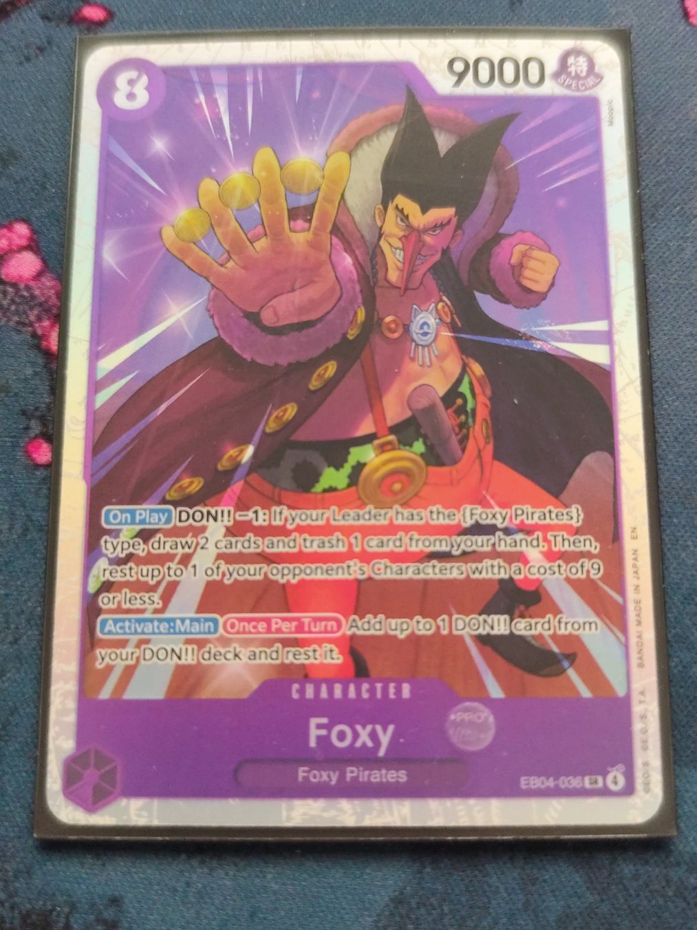 Bandai Carte collezionabili: One Piece Foxy EB04-036 EN – Nuovo (secondo la descrizione) da Schlossrued venduto da LAP2012