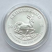 sehr schöne 1 Silber-Unze (31,1 Gramm) KRÜGERRAND 2018