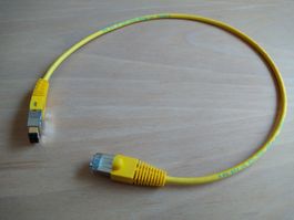 BKS Homenet Ethernet Patchkabel 50 cm lang, gelb