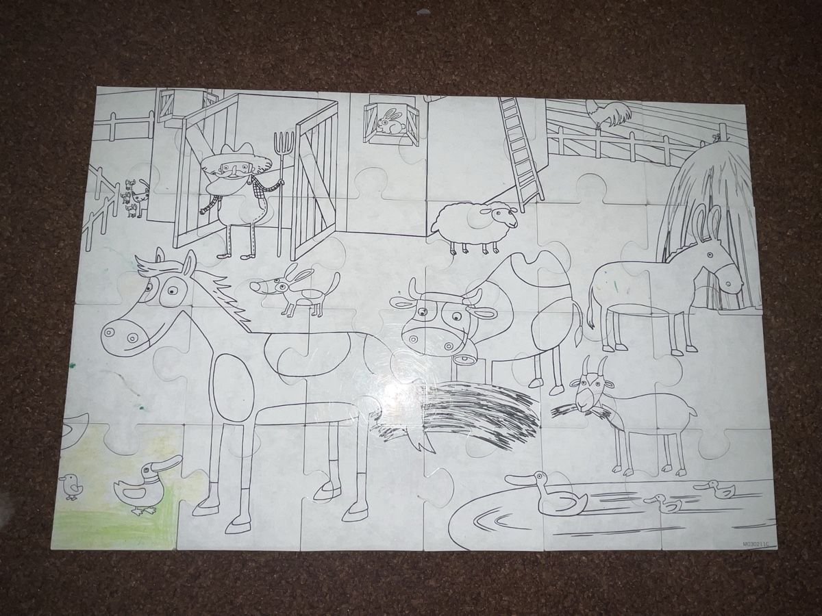 Puzzle: Puzzle zum anmalen – Usato da Wikon venduto da Tfs19 1