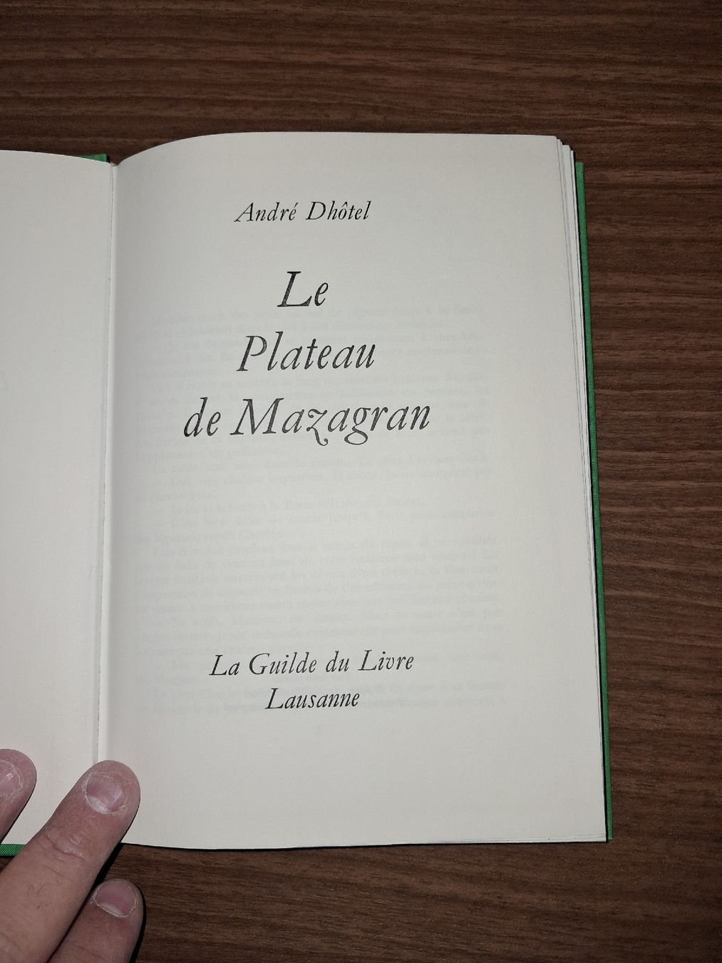 Libri: Le Plateau de Mazagran de André Dhôtel – Usato da Le locle venduto da juliensaran