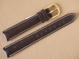 sport. Leder Uhrenband 16mm braun *NOS* "Antique" 16x14 Naht