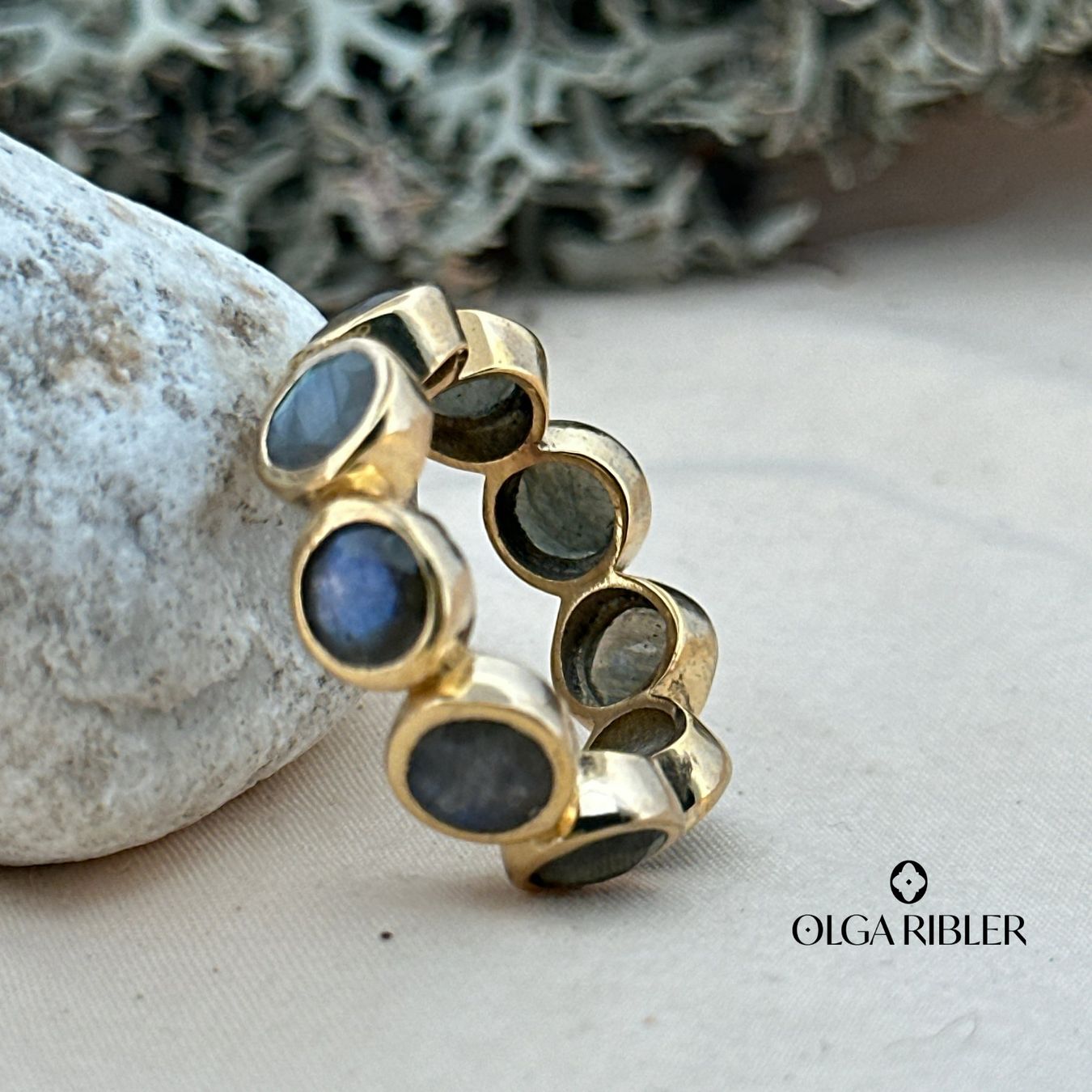 Olga Ribler Bagues: Memory Silber Ring 925 Grösse 59 Labradorite – Neuf (Voir description) à Luzern par Schmuckoutlet 5