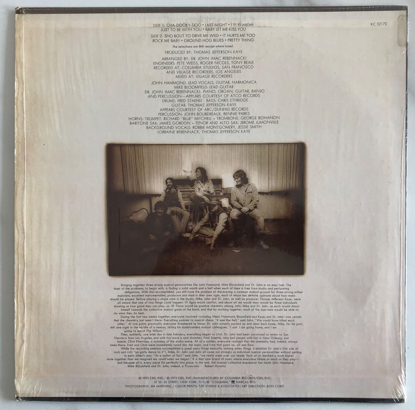 Schallplatten: BLOOMFIELD / HAMMOND / DR. JOHN - TRIUMVIRATE – Gebraucht aus Poliez-Pittet von Newtown-Records 1