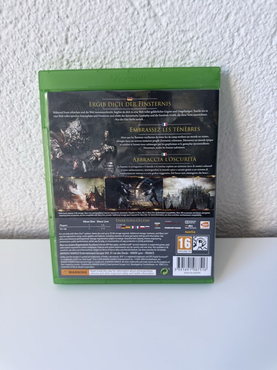 Giochi: Dark souls 3 xbox one – Usato da Plasselb venduto da val_6dkn 1
