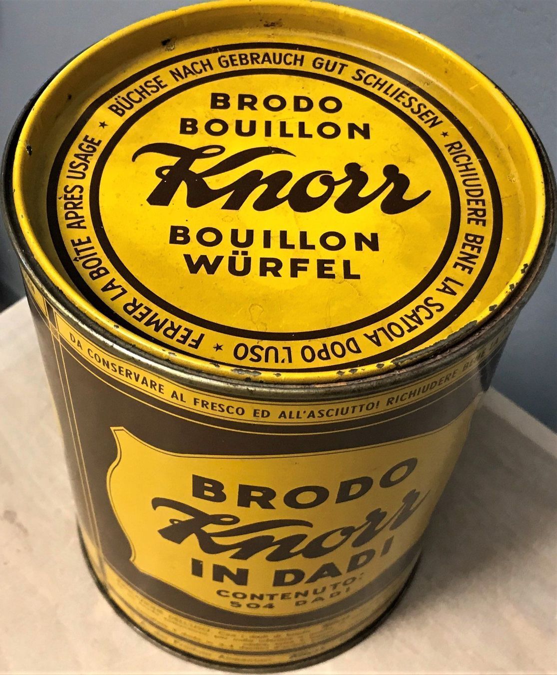 Barattoli: Alte Blechdose KNORR Bouillon-Würfel – Usato da Rothrist venduto da Luckywinner 2