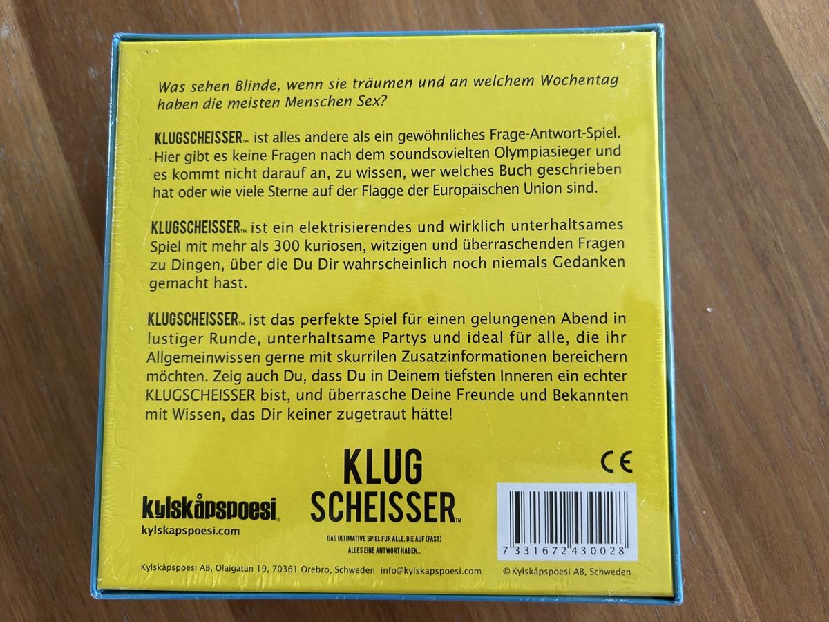 Giochi: Neu und OVP Spiel Klugscheisser – Nuovo e nell'imballaggio originale da St. Urban venduto da uschi73 3