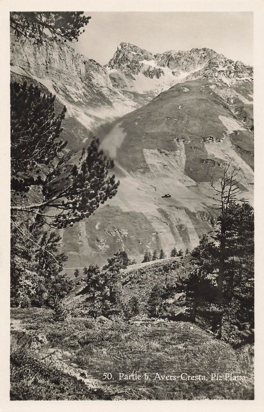 Cartoline postali: Avers-Cresta Piz Platta – Usato da Schwyz venduto da Seffi56