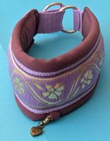 Hunde-Halsband aus Softshell / Zierborten / Zugstopp