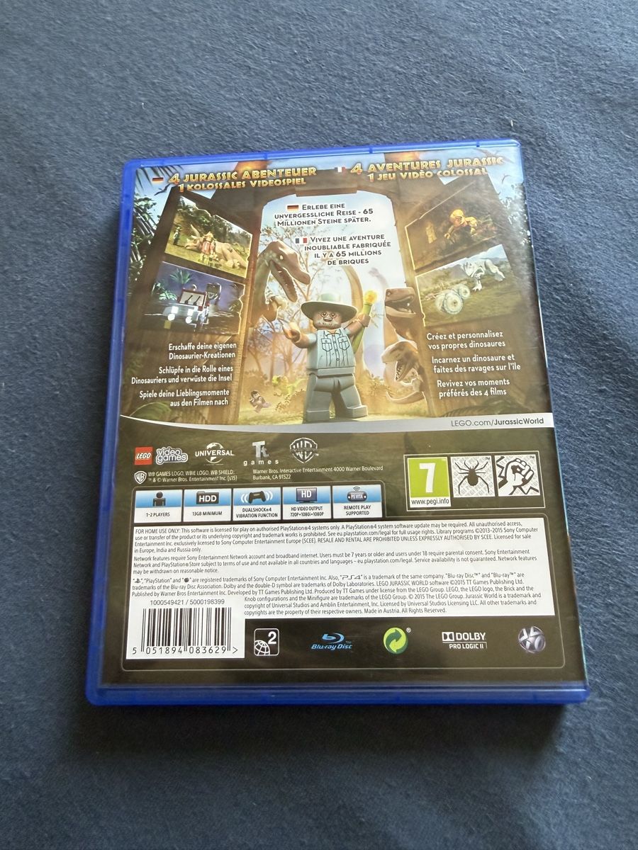 Lego Giochi: Lego Jurassic World PS4 – Usato da Flüelen venduto da therealyannic 1