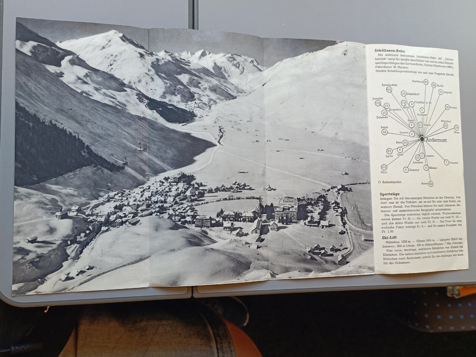 Documents: Alter Prospekt / Andermatt - Ausgabe ca. 1939 – D'occasion à Brugg AG par Ente015 2