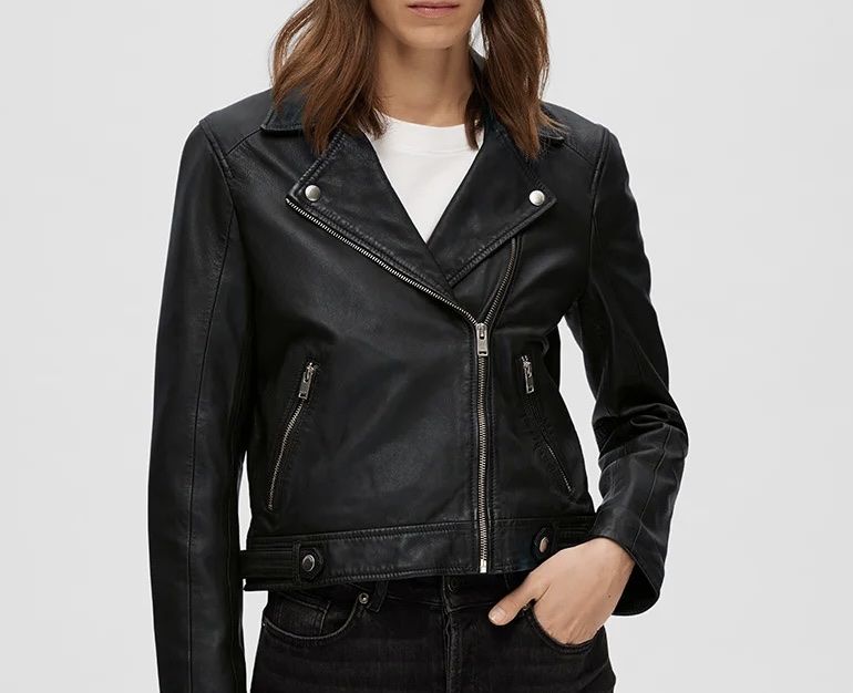Selected Giacche: SELECTED 100% leather jacket (lederjacke) / S – Usato da Zürich venduto da collins9_kate1