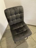 **TOP** Esszimmerstühle Samt Grau - super Zustand - 2 Stück