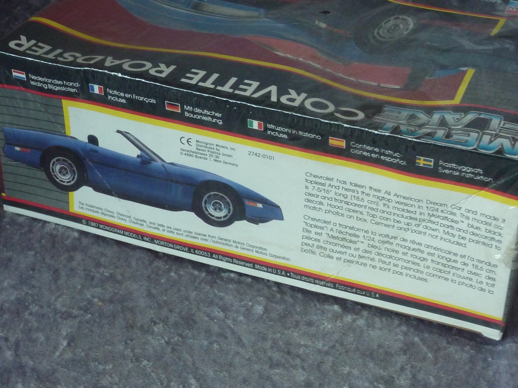 AMT/ERTL Modellini d'auto: Chevrolet Corvette C4 Convertible  1:24 – Nuovo e nell'imballaggio originale da Dürrenäsch venduto da modellautos4you 2