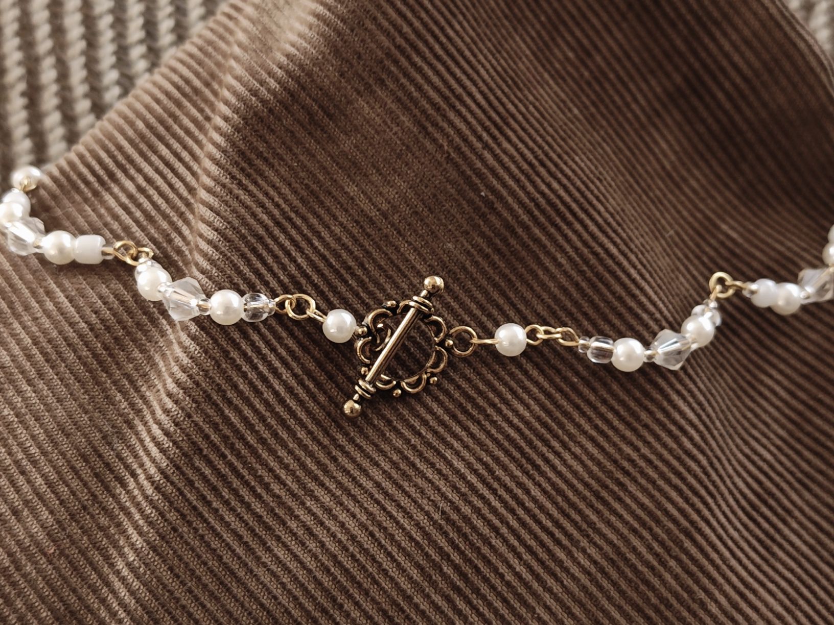 Catenine: Goldene Perlenkette (unecht) baroque – Nuovo (secondo la descrizione) da Aesch BL venduto da salomemarieanne 2