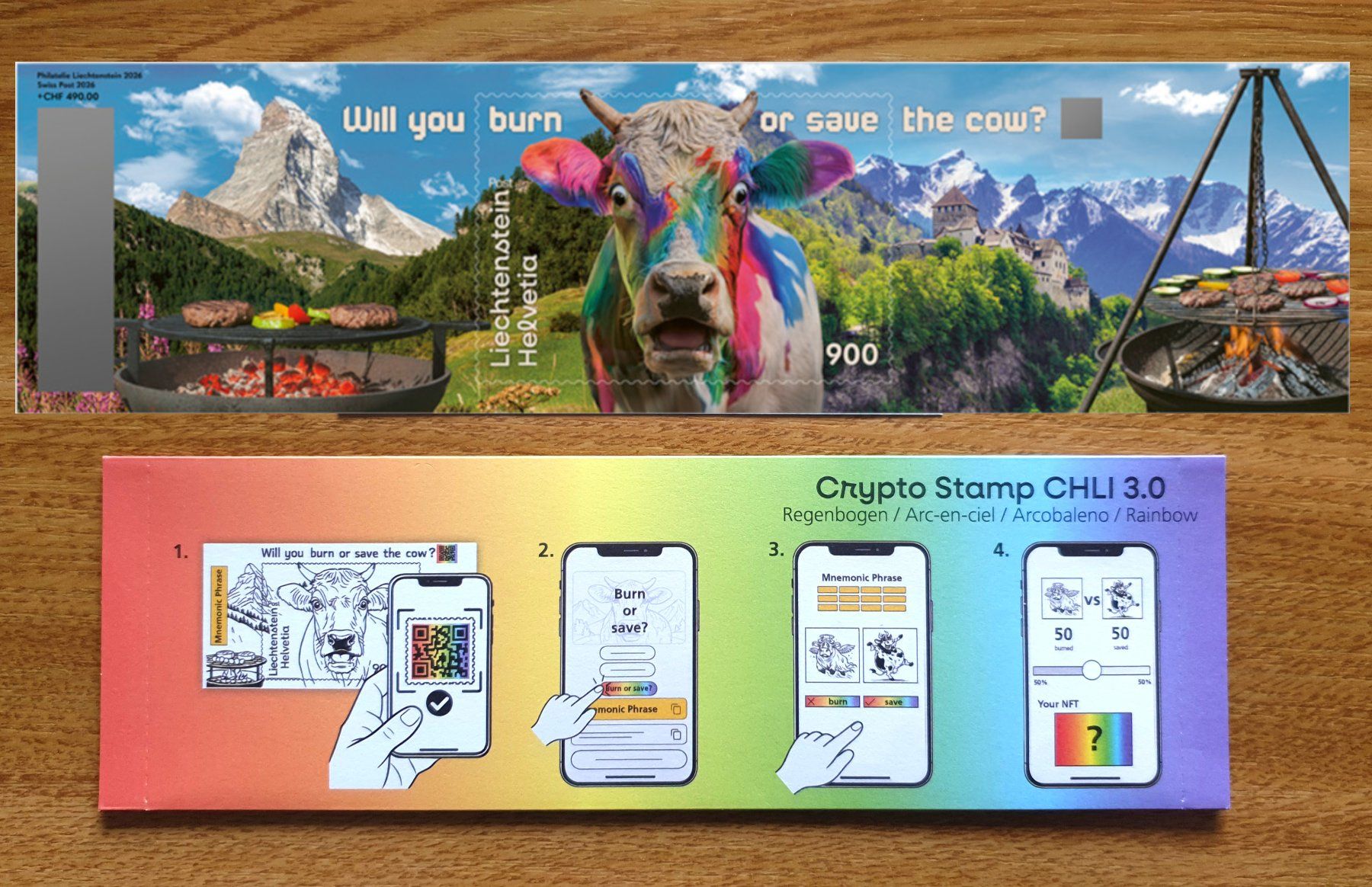 Tutti i francobolli: Crypto-Stamp CHLI 3.0 Regenbogen NEU – Nuovo e nell'imballaggio originale da Bern venduto da ms+_55ll