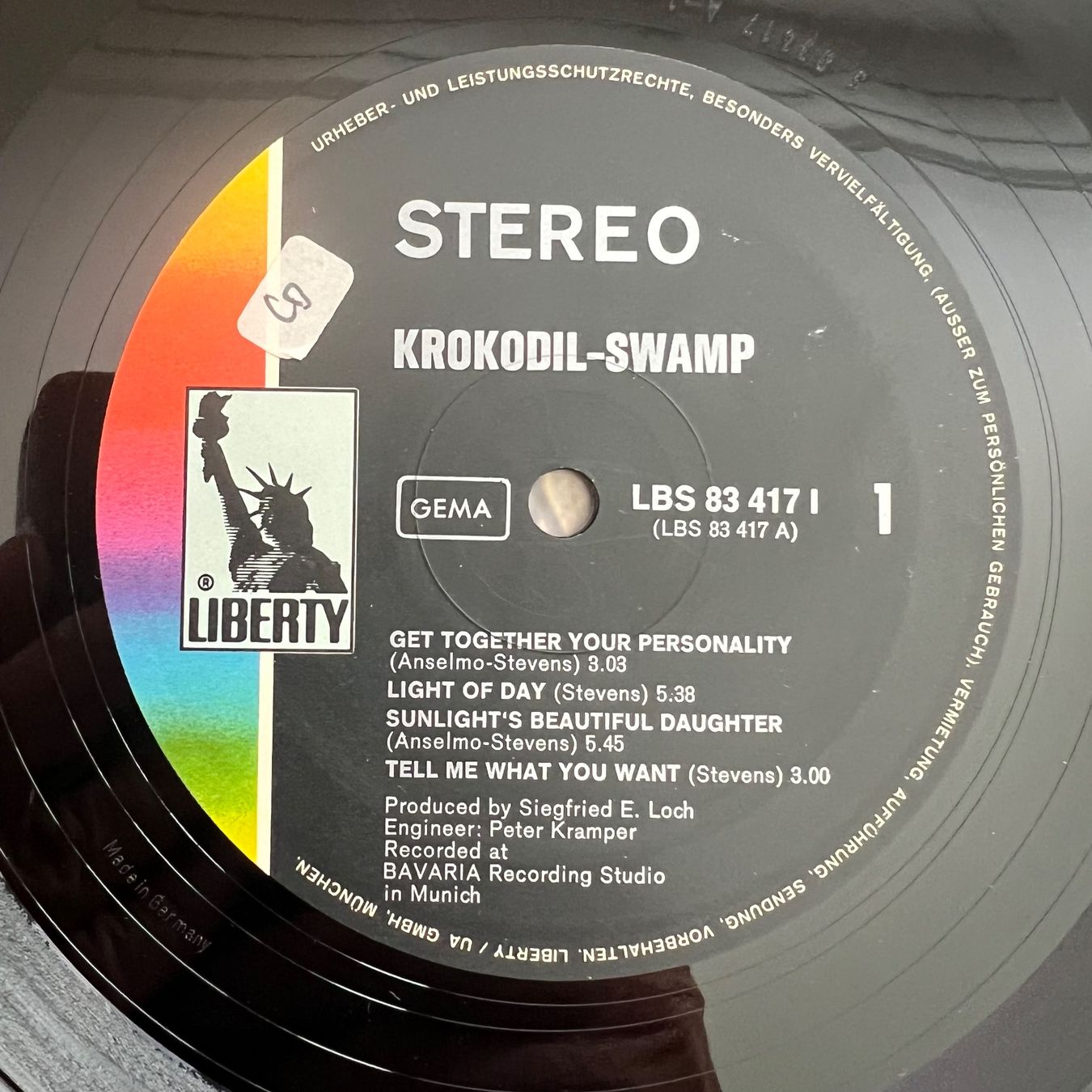 Schallplatten: Krokodil - Swamp / 1. D-Press. 1970 - Nice Copy – Gebraucht aus Gais von soundcave57 2