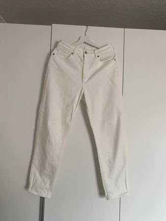 Weisse Mom Jeans von H&M, Gr. 40 - Top Zustand