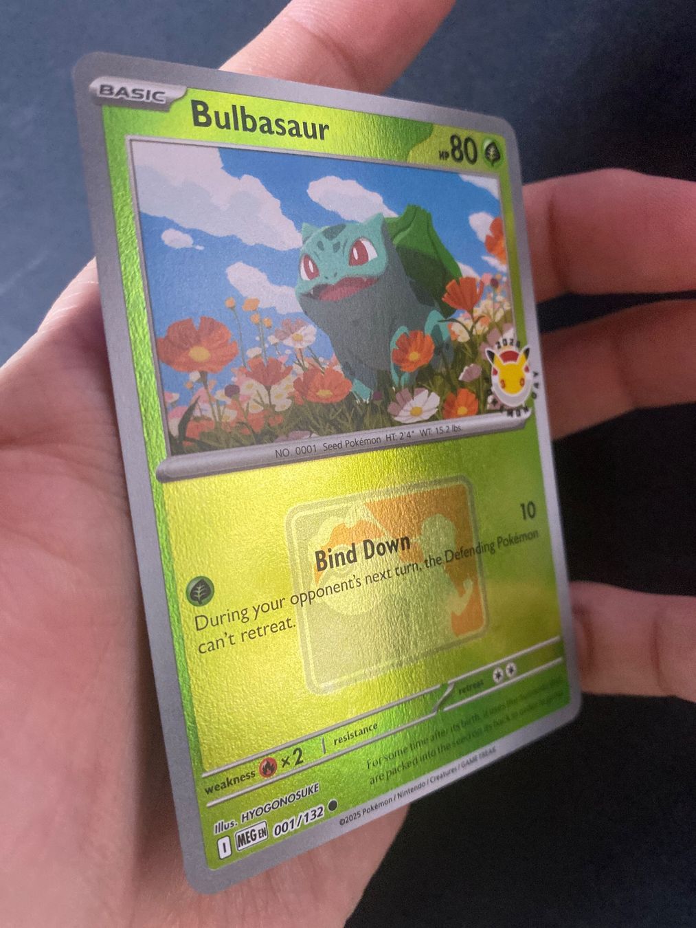Pokémon Carte collezionabili: Bulbasaur 1 RH Stamped Promo - Bisasam - Mega Evolution - EN – Nuovo (secondo la descrizione) da Hausen AG venduto da Shrade 1