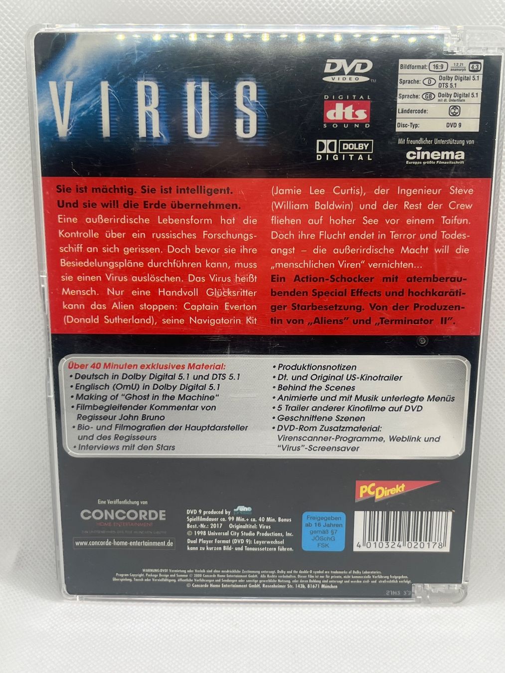 Tutti i DVDs: Virus DVD - Concorde Home Entertainment – Usato da Hinterkappelen venduto da Kim1992 1