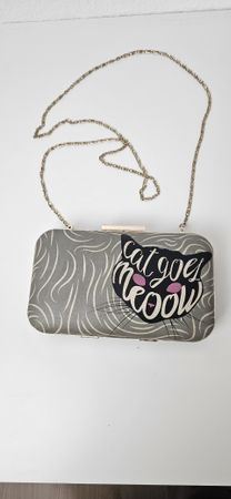 DOGO Katzen Clutch - veganes Leder