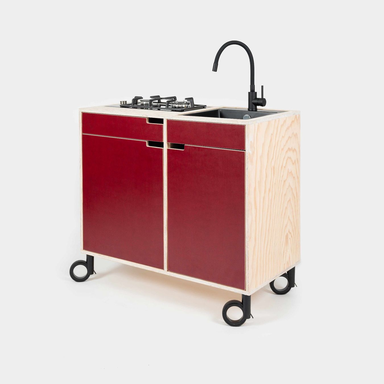 Cucine complete: TinyKüche Nomad – Nuovo (secondo la descrizione) da Basel venduto da WoodAndLuxuryGmbH 5
