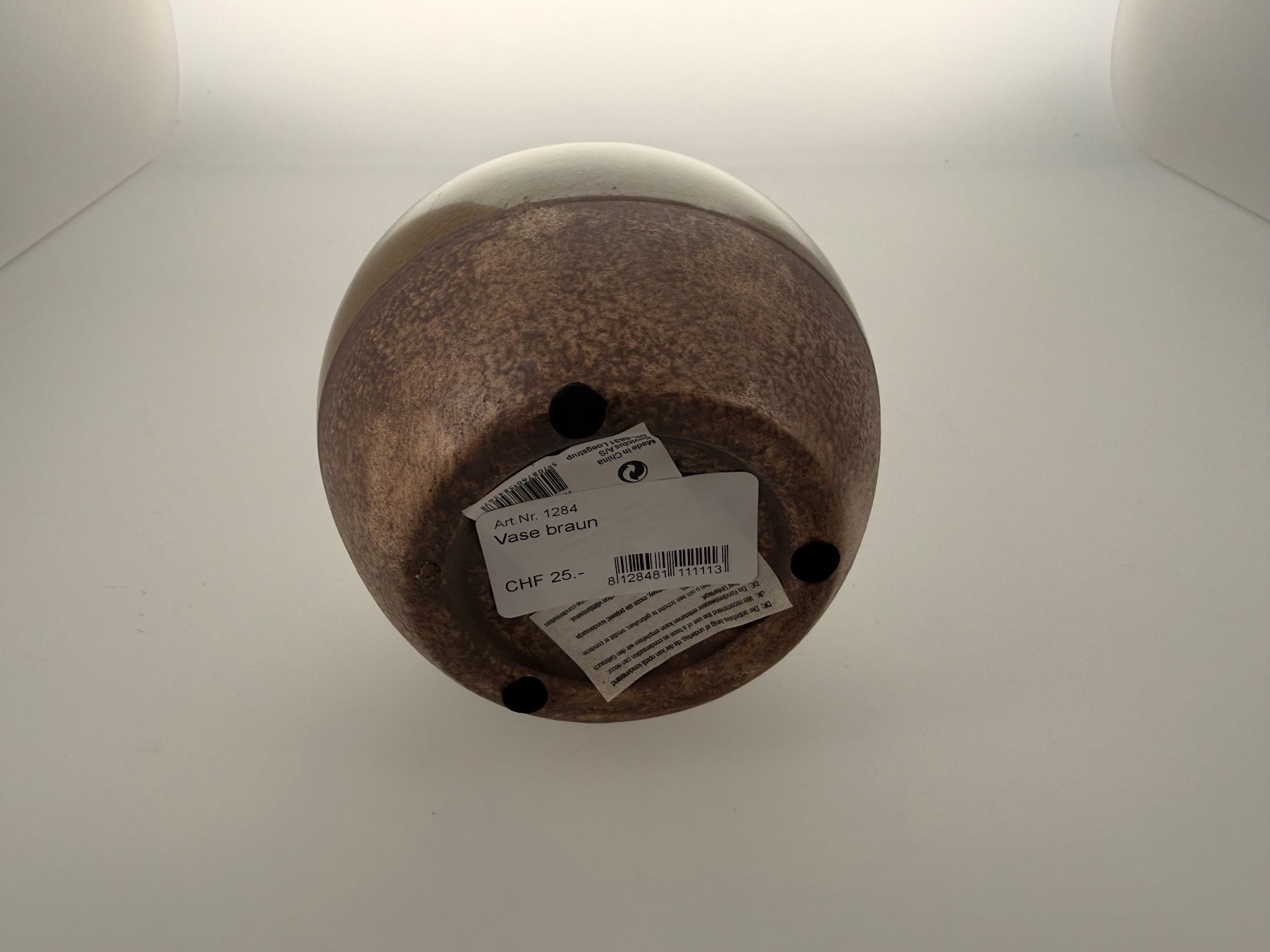 Vasen & Gefässe: Vase braun Keramik Glasur – Neu (gemäss Beschreibung) aus Zug von isdach 2