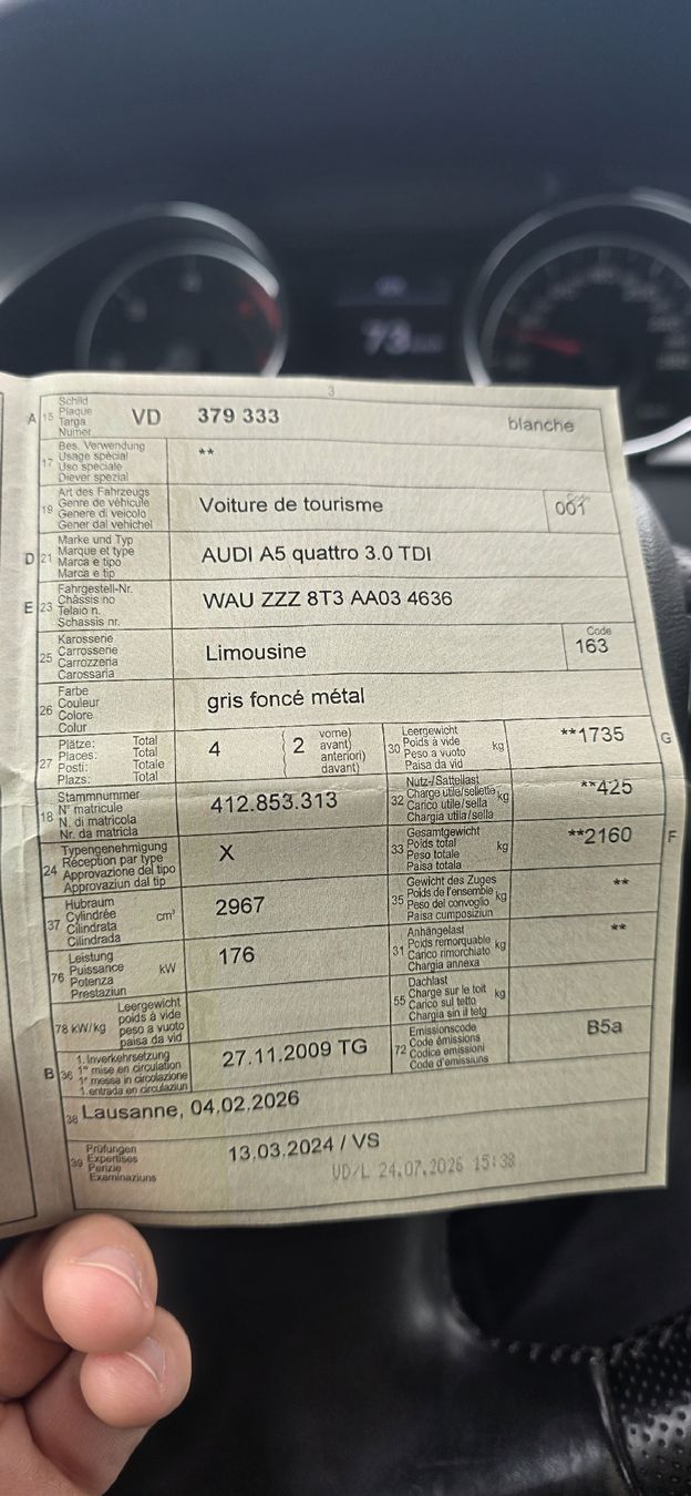 Audi Automobili: Audi A5 3.0 TDI – Usato da Morges venduto da isa_t89x 6