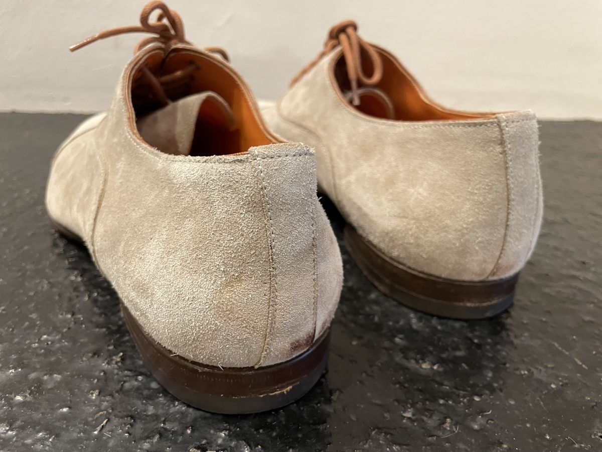Scarpe da uomo: Santoni Wildleder Schnürer Gr. 42 – Usato da Windisch venduto da rascale 2