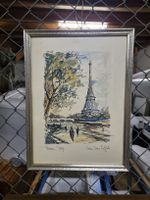 Aquarell "Paris Tour Eiffel" von Francis Berg.