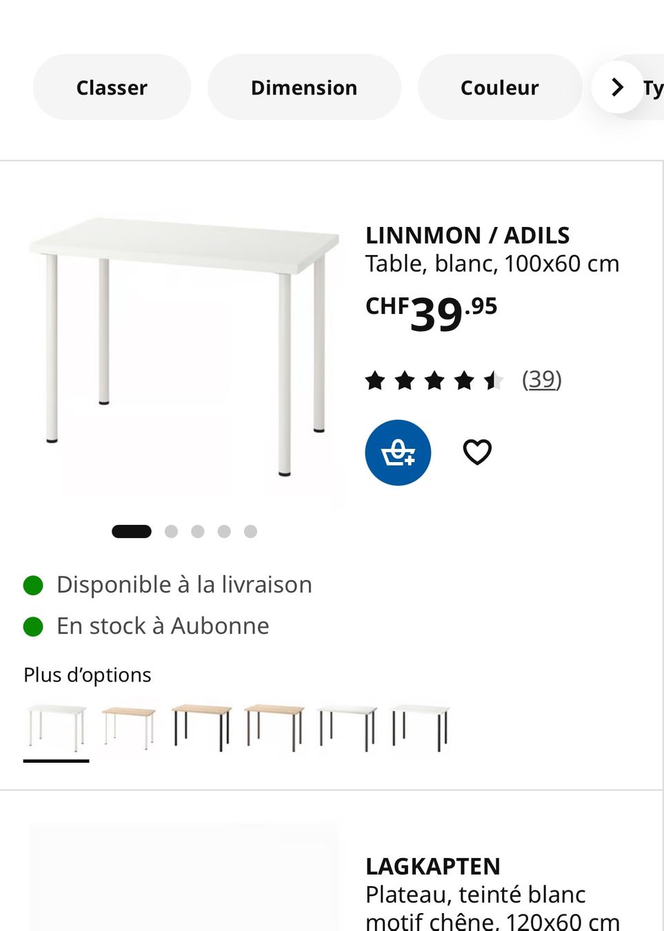 Ikea Tische: Table IKEA – Gebraucht aus Lausanne von cat_l9t5 1