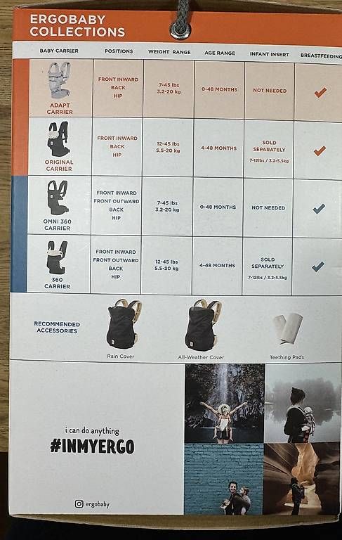 Ergo Baby Marsupi portabebè: Ergobaby adapt carrier – Usato da Bösingen venduto da ego_6dny 1