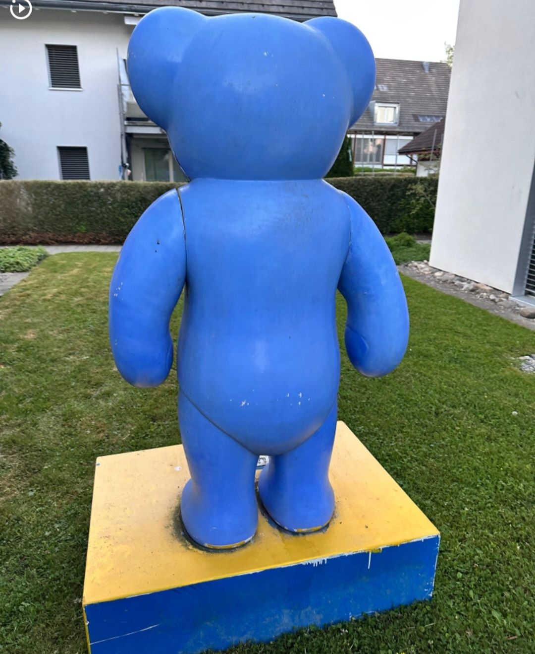 Statuette: Einzigartiger Teddybär, Handbemalt, Gartendeko, Bärensommer – Usato da Riedikon venduto da Winter21. 4