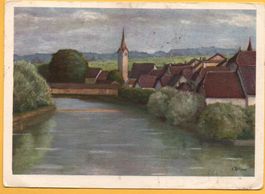 Künstler-AK BÜREN AN DER AARE signiert