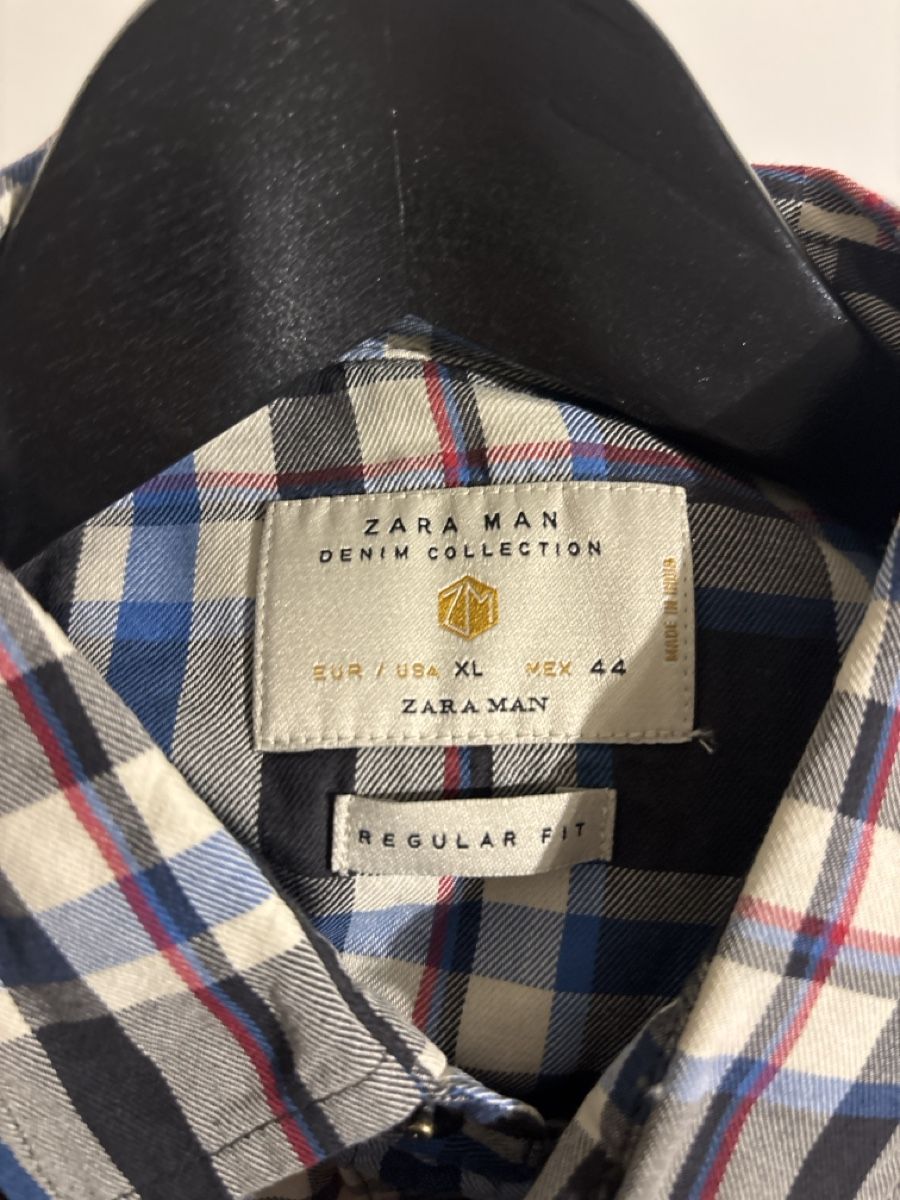 Zara Chemises: Hemd kariert blau/grau mit Denim-Details – D'occasion à Nänikon par Caro8989 2
