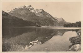 P 221 Im Silser-See spiegelt sich Piz Margna (Engadin), 1947