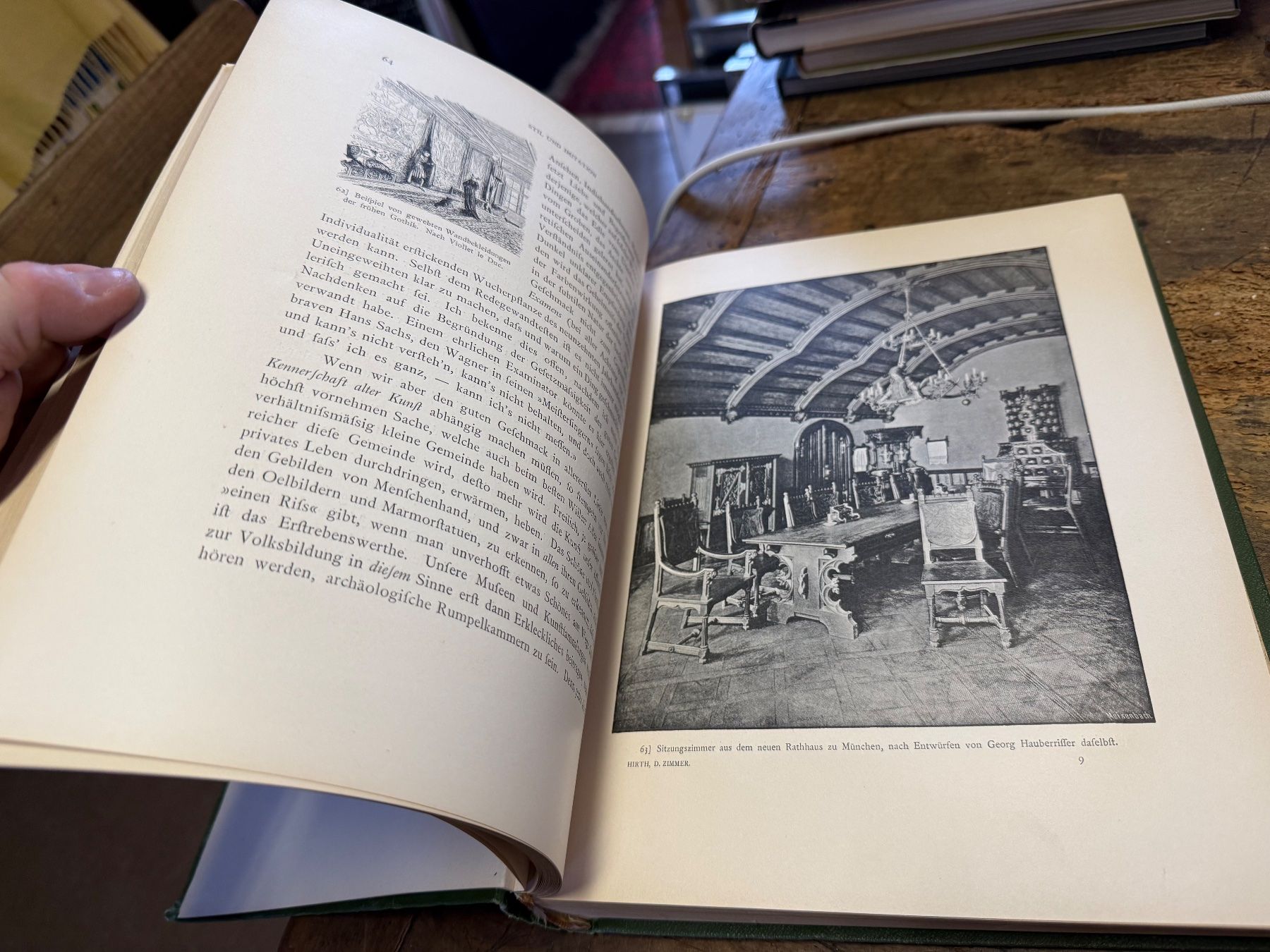 Libri: Georg Hirth; Das deutsche Zimmer 1886 – Usato da Bern venduto da Jwpm66 4