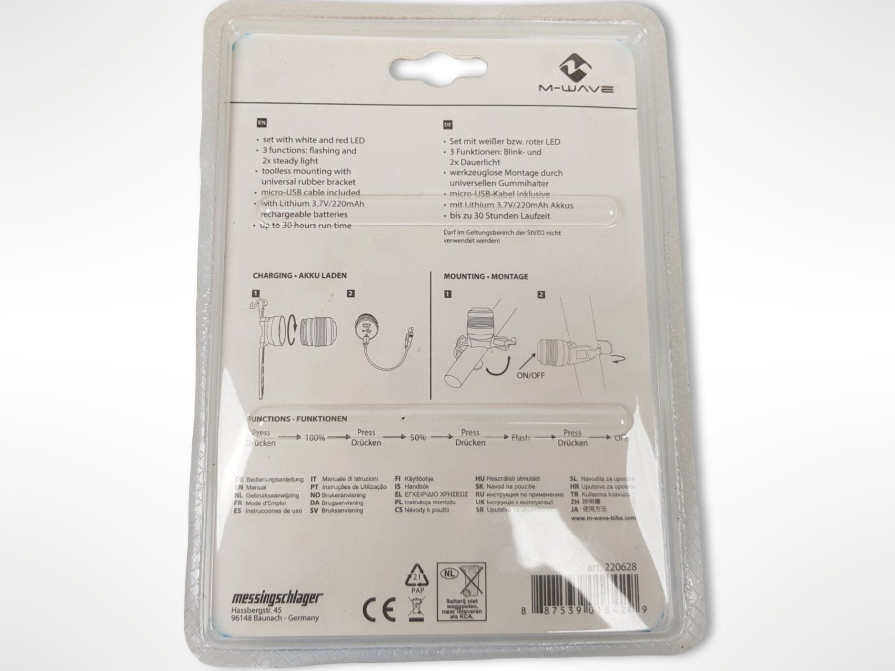 Pièces détachées: M-WAVE Beleuchtungsset – Neuf (Voir description) à Suhr par Restwert_Suhr 1