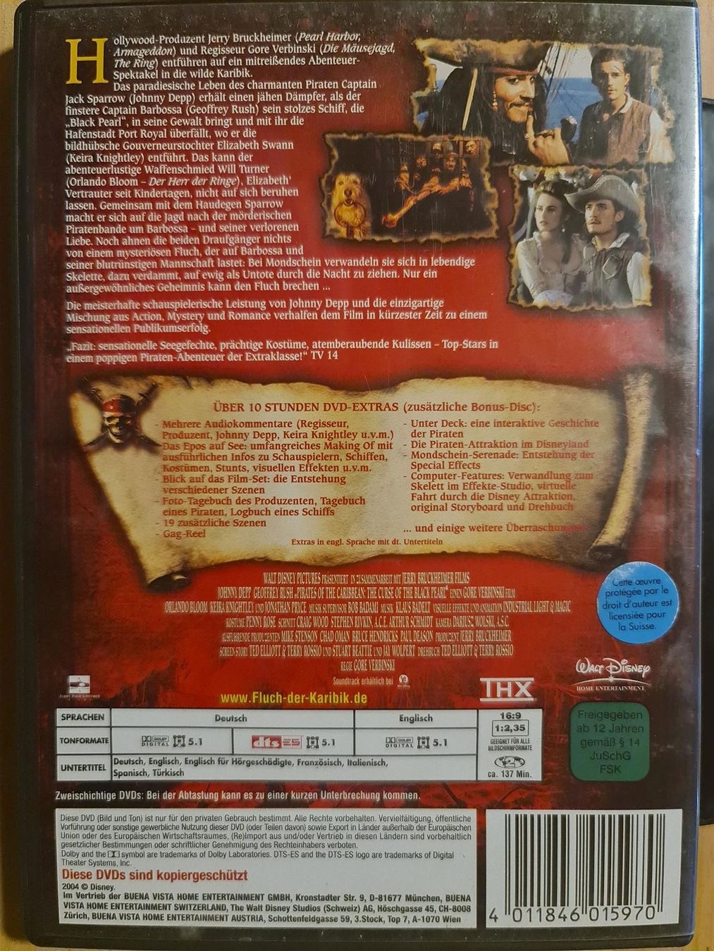 Tutti i DVDs: Fluch der Karibik – Usato da Dintikon venduto da Vexi 1